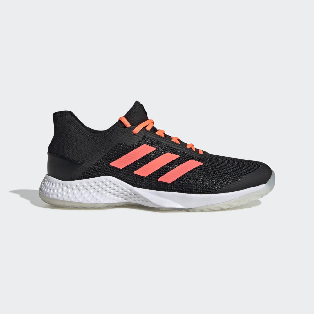 Adidas Men's Adizero Club Tennis Shoes Black/Coral/White Ireland EF2771